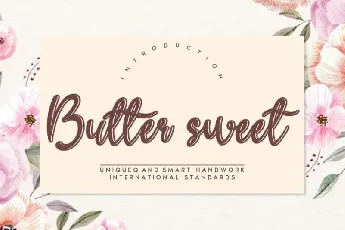 Butter sweet Script font