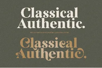 Classical Authentic font