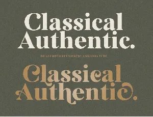 Classical Authentic font