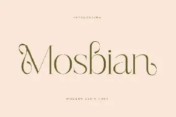 Mosbian font