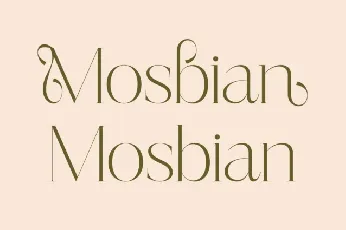 Mosbian font