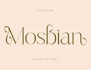 Mosbian font