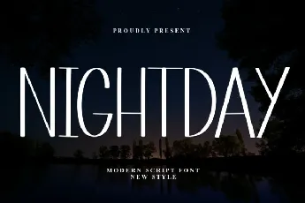 Nightday Display font