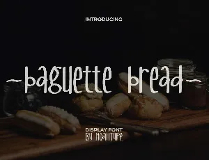 Baguette Bread font