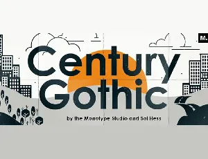 Century Gothic font