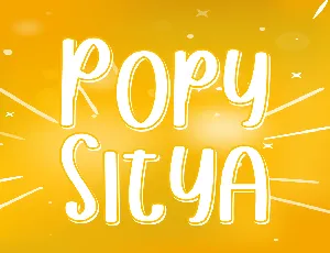 Popy Sitya font