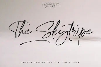 The Skytripe font