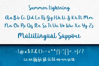 Summer Lightning Demo font