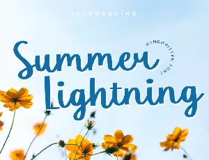 Summer Lightning Demo font