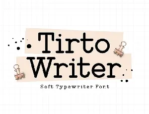 Tirto Writter font