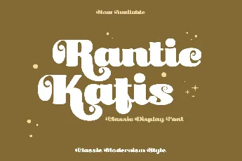 Rantic Kafis trial font