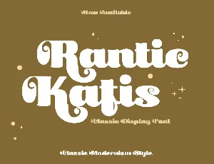 Rantic Kafis trial font