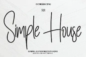 Simple House Script font