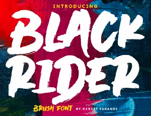 Black Rider font