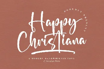 Happy Christiana font