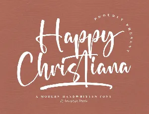 Happy Christiana font