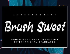 Brush Sweet Brush font