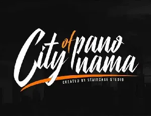 City Of Panonama Script font