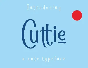 Cuttie Typeface font