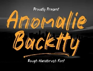 Anomalie Backtty font