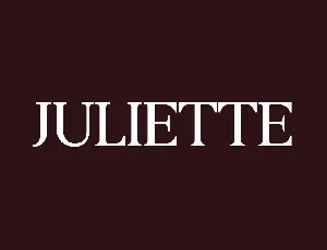 Juliette font