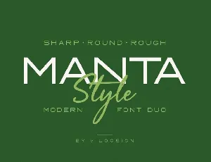 Manta Style font