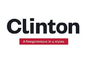 Clinton font