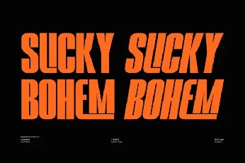 Slicky Bohem font