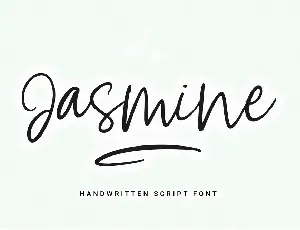 Jasmine Handwritten Script font