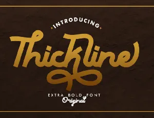 Thickline font