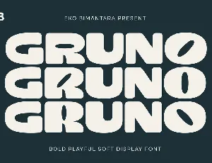 Gruno Trial font