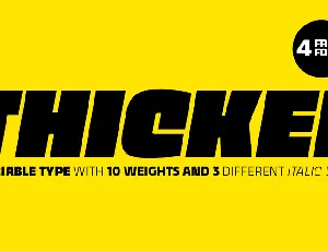 Thicker Trial font