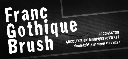 Franc Gothique Brush font