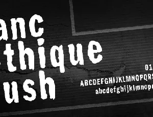 Franc Gothique Brush font