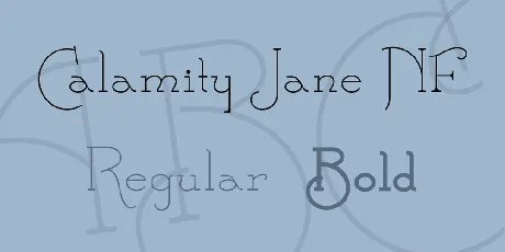 Calamity Jane NF font