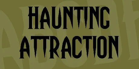 Haunting Attraction font