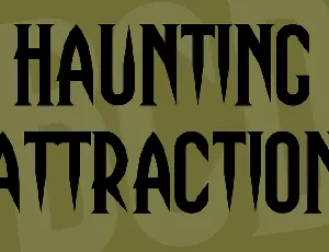 Haunting Attraction font