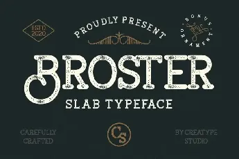 Broster Display font