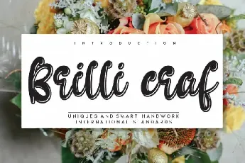 Brilli craf Display font