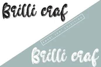 Brilli craf Display font