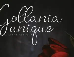 Gollania Handwritten font