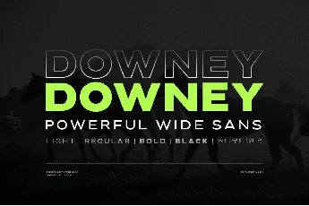 Downey font