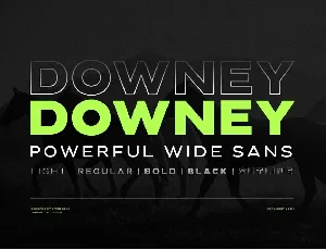 Downey font