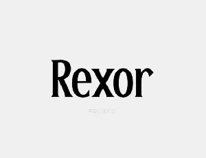 Rexor font