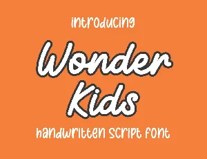 Wonder Kids font