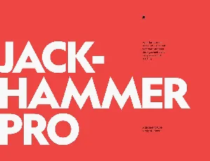 Jackhammer Pro font