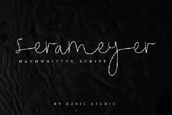 Serameyer Signature font