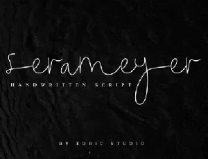 Serameyer Signature font