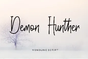 Demon Hunther - Personal Use font