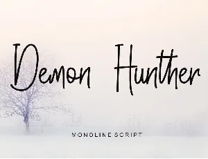 Demon Hunther - Personal Use font